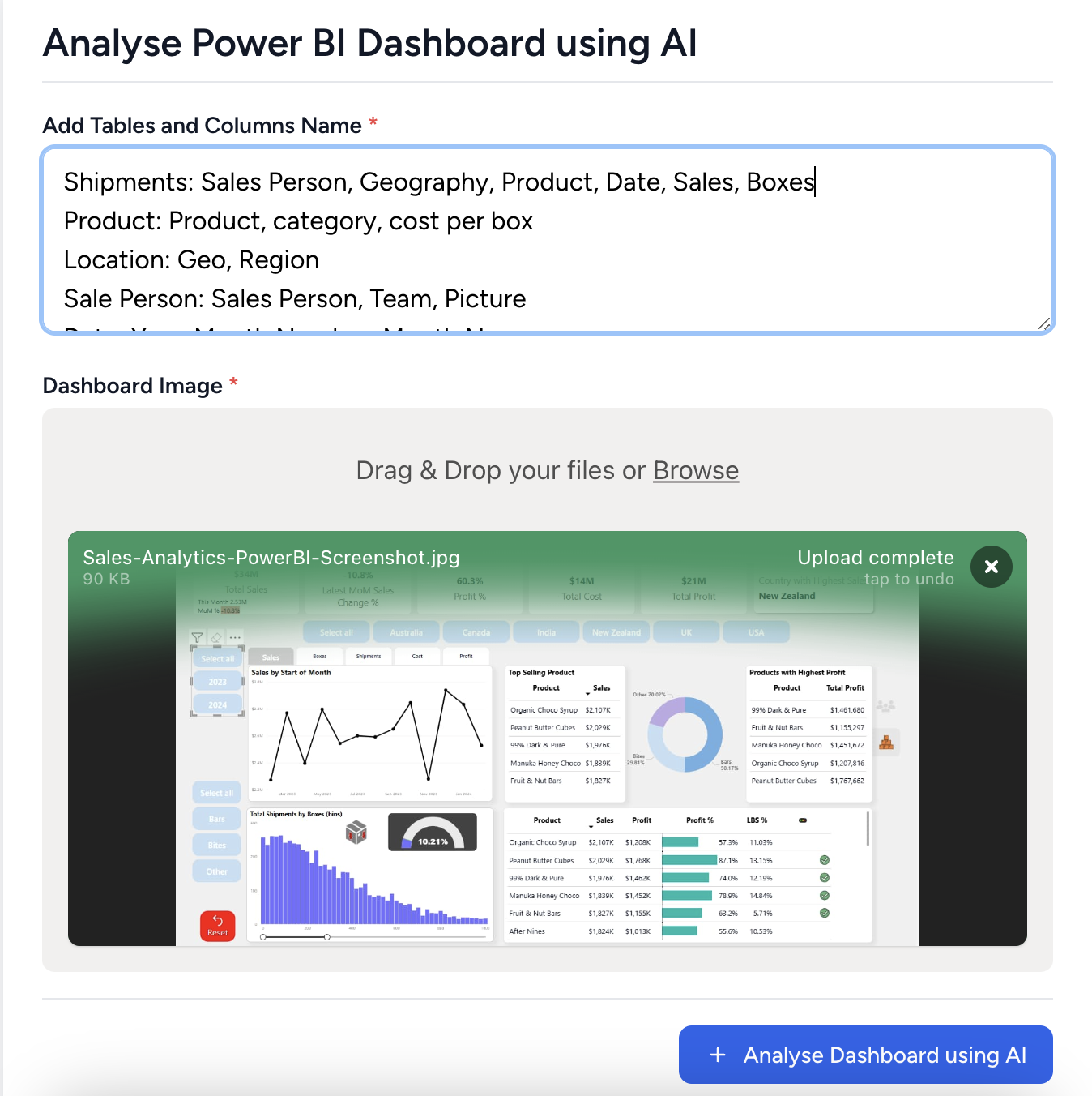 PowerBI Dashboard